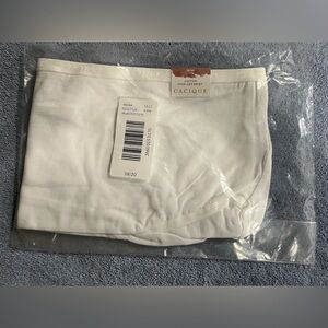 Cacique - Lane Bryant women’s panty white high leg briefs. NWT